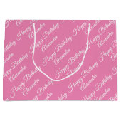 クリエイトユアウンネーム誕生日ガールラージ抱き枕 ラージペーパーバッグ (正面)