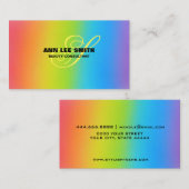 クリエイトユアレインボーパーソナライズされたデザインカスタム 名刺 (正面/裏面)