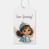 クリエイト・ユア・オウン・ラテン・エンジェル・ブルー・クリスマス ギフトタグ (裏面)