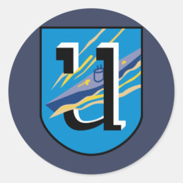 クリエシュマリーヌ1st Uボートフロッティラエンブレム ラウンドシール