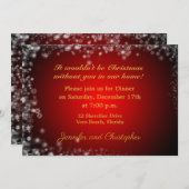 クリエレガントスマスディナー 招待状 (正面/裏面)