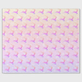 クリエレガントスマストナカイと雪片 ラッピングペーパー (フラット)