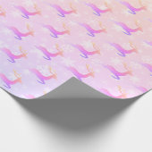 クリエレガントスマストナカイと雪片 ラッピングペーパー (角)