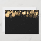 クリエレガントスマスパーティー冬疑問に思金ゴールド 招待状 (裏面)