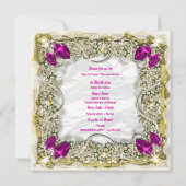 クリエレガントスマスリース白 招待状 (裏面)