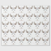 クリエレガントスマス銀グリッター ラッピングペーパー (フラット)