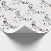 クリエレガントスマス銀グリッター ラッピングペーパー (角)