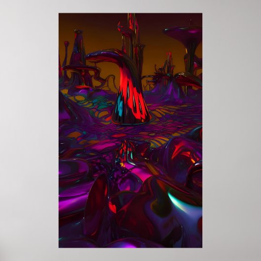 クリエーションの再生津波 – Ken Gage Art ポスター (正面)