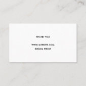 クリエータピンクハートによる愛で手作り 名刺 (裏面)