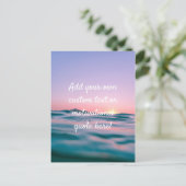 クリエートユアカスタム引用文 – サンセットシー ポストカード (スタンド正面)