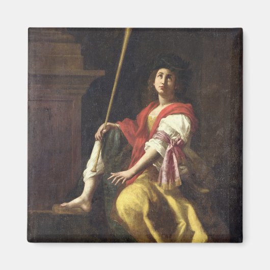 クリオ、歴史のミューズ、1624 マグネット (正面)