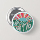 クリカラフルスチャンマウンテンアドベンチャークラシックロー 缶バッジ (正面&裏面)