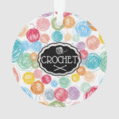 クリカラフルスマスの糸かぎ針 オーナメント (裏面)