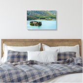 クリカNPのヴィソバック修道院の島 – クロアチア キャンバスプリント (インサイチュ (寝室))