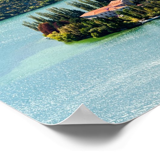 クリカNPのヴィソバック修道院の島 – クロアチア ポスター (角)