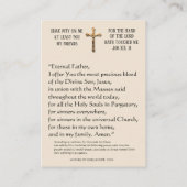 クリガトリーの魂のための聖ゲルトルド祈りの言葉 エンクロージャーカード (裏面)