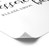 クリグモダンラフィ結婚ーのデザートバー標識 ポスター (角)