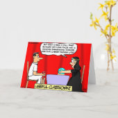 クリケッおもしろいト漫画 カード (黄色い花)