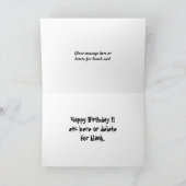 クリケットおもしろいグリーティングカード – 便利な透視能力 カード (内部)