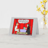 クリケットおもしろいグリーティングカード – 便利な透視能力 カード (黄色い花)