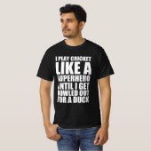 クリケットおもしろい引用文 Tシャツ (正面フル)