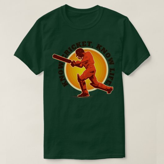 クリケットが人生を知っているヴィンテージ Tシャツ (デザイン正面)