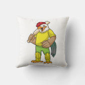 クリケットこうもりでバスマンとしてルースター クッション (裏面)