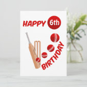 クリケットこうもりとボール子供の誕生日 シーズンカード (スタンド正面)