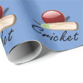 クリケットこうもりとボール、人気があるデザイン ラッピングペーパー (ロールコーナー)