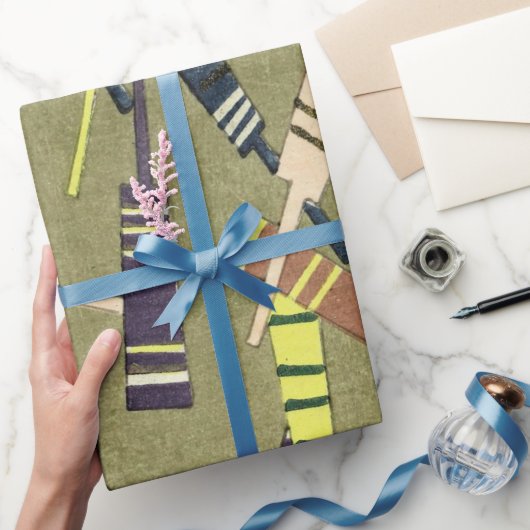 クリケットこうもりスポーツ ラッピングペーパー (ギフト)