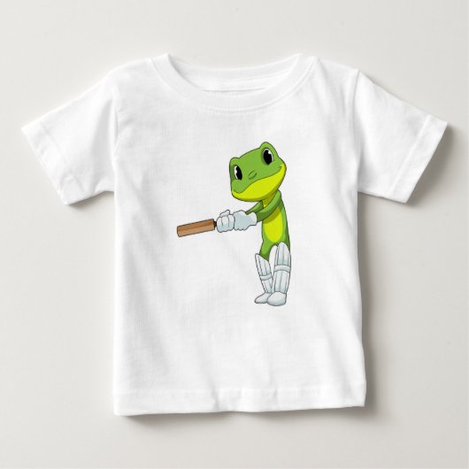 クリケットでカエルこうもり ベビーTシャツ (正面)