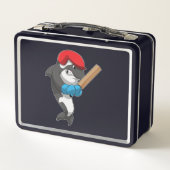 クリケットでキラーホエールアットクリケットこうもり メタルランチボックス (裏面)