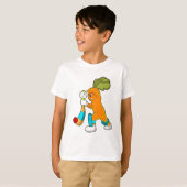 クリケットでニンジンこうもり Tシャツ (正面フル)