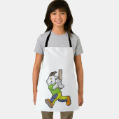 クリケットでバットマンとしてヤギこうもり エプロン (インサイチュ)