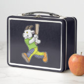 クリケットでバットマンとしてヤギこうもり メタルランチボックス (インサイチュ)