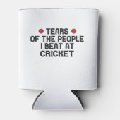 クリケットでビートする人々の涙おもしろい 缶クーラー (正面)