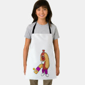 クリケットでホットドッグこうもり エプロン (インサイチュ)