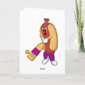 クリケットでホットドッグこうもり カード (裏面)