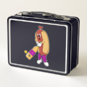 クリケットでホットドッグこうもり メタルランチボックス (裏面)