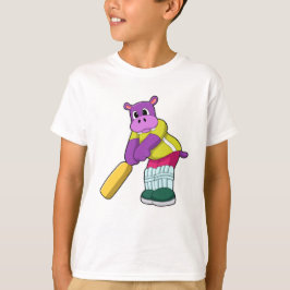クリケットとヒッポアットクリケットこうもり Tシャツ