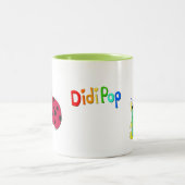 クリケットのアルファベットとラディブグ・マグ ツートーンマグカップ (中央)