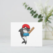 クリケットのクジラがクリケットのバットで ポストカード (スタンド正面)