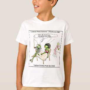 クリケットのダメ元恋愛ジョークTシャツ Funny Tシャツ