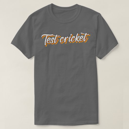 クリケットのテスト1 Tシャツ (デザイン正面)