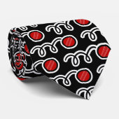 クリケットのボールパターンのネックタイ選手とファン ネクタイ (ロール)