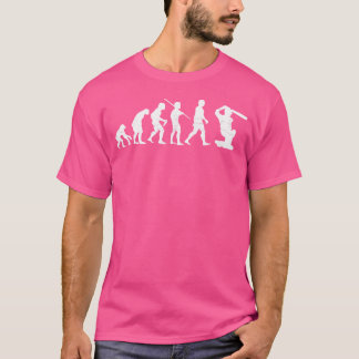 クリケットの世界のおもしろい進化 Tシャツ