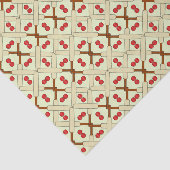 クリケットの交差こうもりパターン 薄葉紙 (詳細)