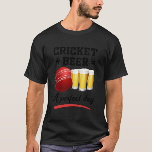 クリケットの学生 クリケッター Tシャツ (正面)