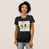 クリケットの恋愛ダイアログ ジョーク Tシャツ (正面フル)