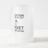 クリケットの方が大切だ フロストグラスビールジョッキ (正面左)